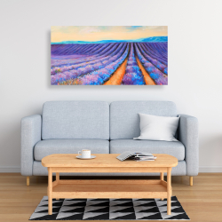 Toile 24 x 48 - Champs de lavande