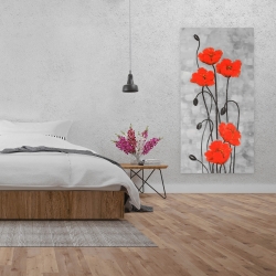 Toile 24 x 48 - Fleurs à longues tiges