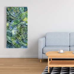 Toile 24 x 48 - Succulents abstrait