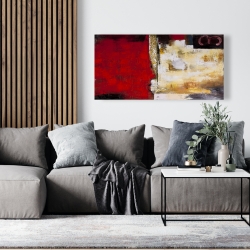 Canvas 24 x 48 - Abstract industrial art with numbers
