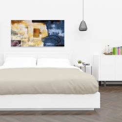 Canvas 24 x 48 - Abstract art with numbers