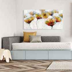 Canvas 24 x 48 - Color spotted flowers