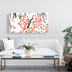 Canvas 24 x 48 - Mistletoe leaf pattern
