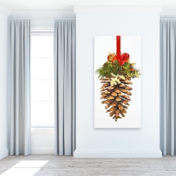 Canvas 24 x 48 - Christmas pine cone