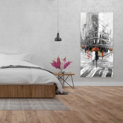 Canvas 24 x 48 - Greyish flatiron building