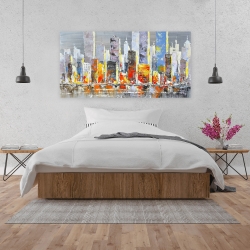 Canvas 24 x 48 - Color splash cityscape