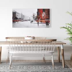 Toile 24 x 48 - Scène de rue classique