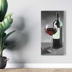 Canvas 24 x 48 - Bottle of burgundy