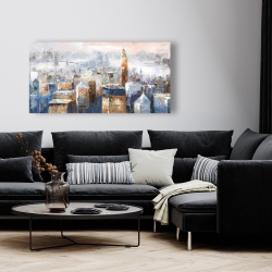 Canvas 24 x 48 - Abstract new york city