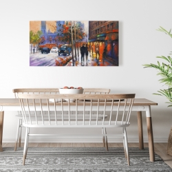 Toile 24 x 48 - Ville en automne