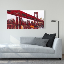 Canvas 24 x 48 - Red bridge