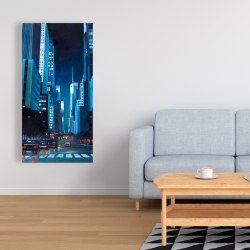 Canvas 24 x 48 - Evening in manhattan, new-york