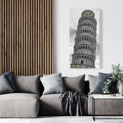 Canvas 24 x 48 - Tower of pisa in italy