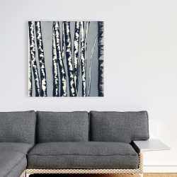 Canvas 36 x 36 - Abstract birch forest