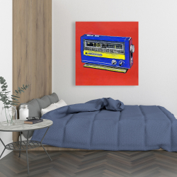 Toile 36 x 36 - Alarme radio rétro