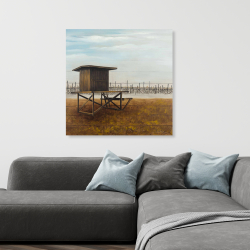 Canvas 36 x 36 - Newport beach lifeguard tower
