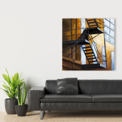 Toile 36 x 36 - Sortie d'un appartement de new york