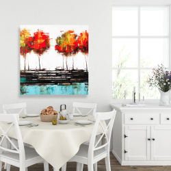 Canvas 36 x 36 - Modern style trees