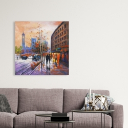 Canvas 36 x 36 - City by fall