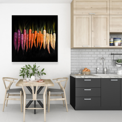 Canvas 36 x 36 - Colorful carrots