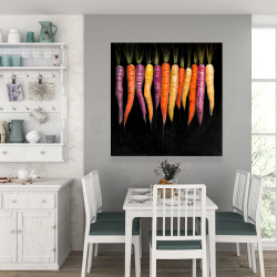 Canvas 36 x 36 - Carrots varieties