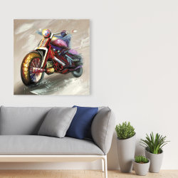 Canvas 36 x 36 - Abstract motorcycle