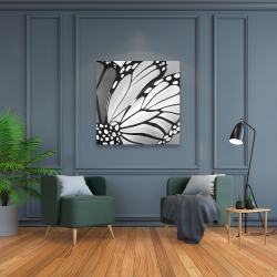 Canvas 36 x 36 - Monarch wings closeup