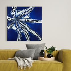 Canvas 36 x 36 - Swimming octopus