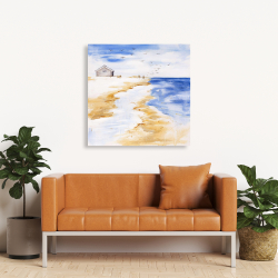 Toile 36 x 36 - Maison sur la plage