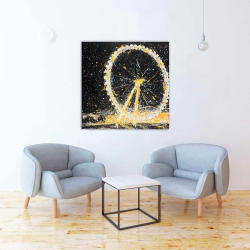 Canvas 36 x 36 - Abstract london eye