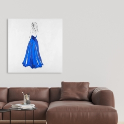 Canvas 36 x 36 - Lady in blue