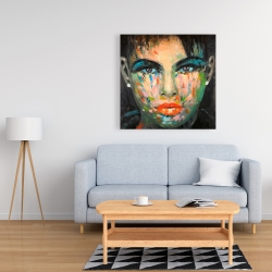 Canvas 36 x 36 - Abstract portrait