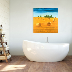 Toile 36 x 36 - Paysage de la campagne