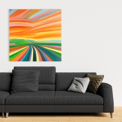 Canvas 36 x 36 - Colorful road