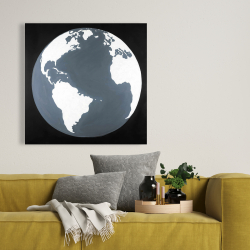 Toile 36 x 36 - Vue satellite de la terre