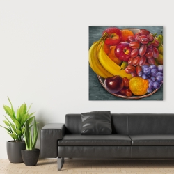 Canvas 36 x 36 - Bowl of fruits