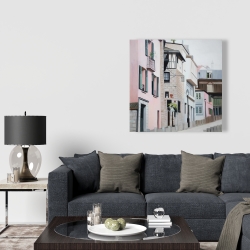 Canvas 36 x 36 - Street in montmartre in paris
