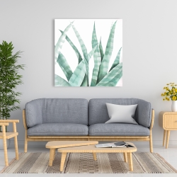 Canvas 36 x 36 - Watercolor striped desert plant