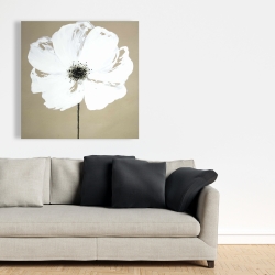 Canvas 36 x 36 - Abstract color splash flower