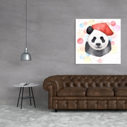 Toile 36 x 36 - Panda artiste