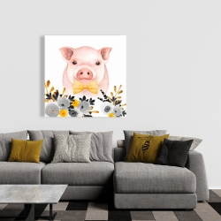 Canvas 36 x 36 - Chic pig