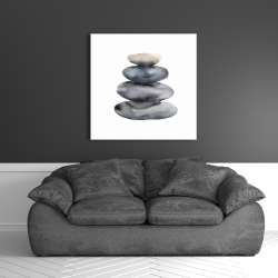 Canvas 36 x 36 - Four hot stones