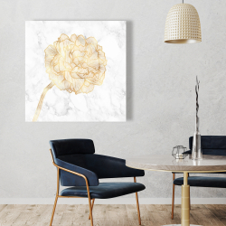 Canvas 36 x 36 - Golden peony