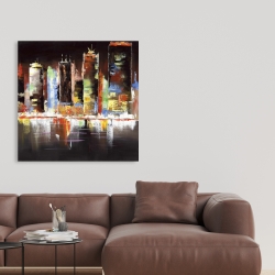 Canvas 36 x 36 - Cityscape by night