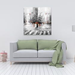 Canvas 36 x 36 - Greyish flatiron building