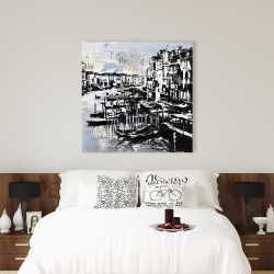 Canvas 36 x 36 - Abstract venise port