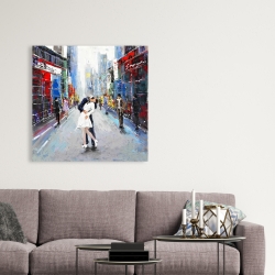 Canvas 36 x 36 - Kiss of times square