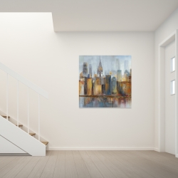 Canvas 36 x 36 - Cityscape with chrysler building