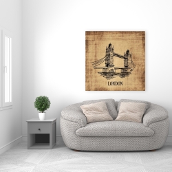 Canvas 36 x 36 - Tower bridge illustration