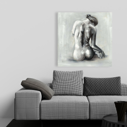 Canvas 36 x 36 - Nude woman from behind